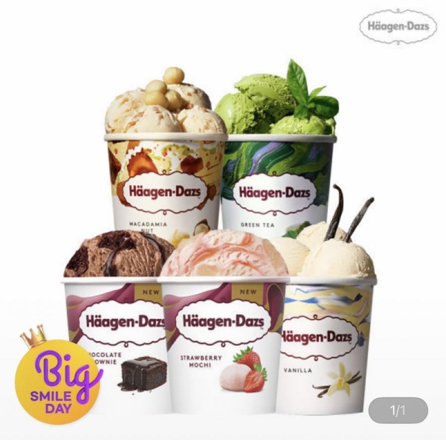 3 lít kem Häagen-Dazs