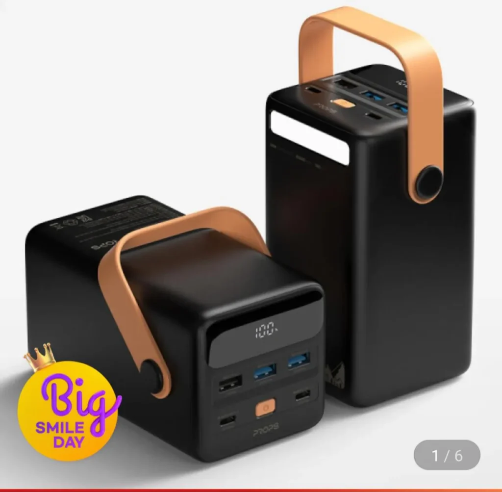 Đạo cụ 65W PPS sạc cực nhanh dung lượng lớn xe cắm trại laptop pin phụ 50000mAh