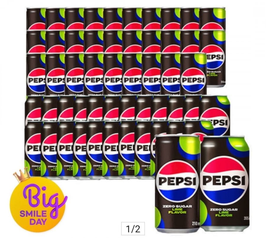 Pepsi Zero 30 lon 210ml + 24 lon 355ml v.v.