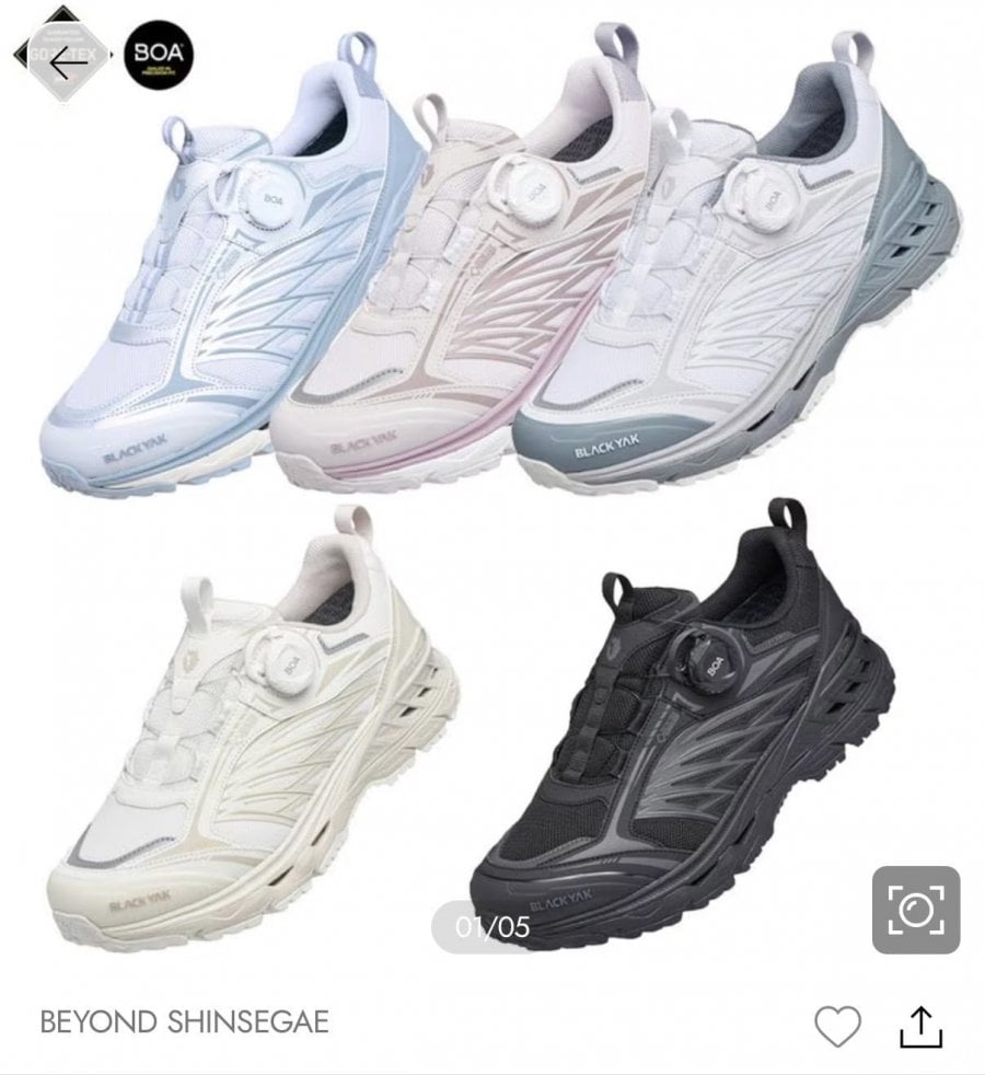 Giày leo núi thông thường Gore-Tex Unisex màu đen Yak 343 MAX D GTX ABYSHX4918