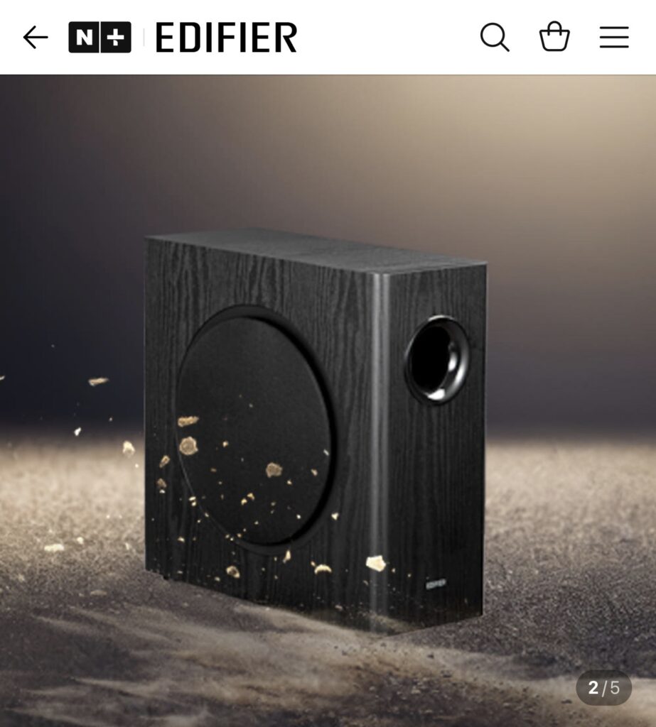 [Naver] Loa siêu trầm Edifier T5S ra mắt tại Hàn Quốc