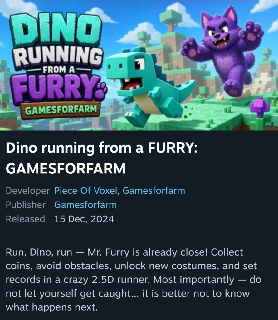 Dino chạy từ FURRY: GAMESFORFARM
