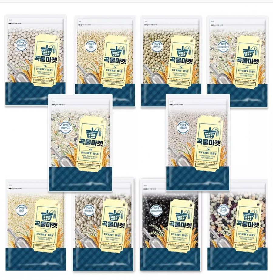 Chọn từ 10 loại 500g, bao gồm gạo lứt, yến mạch, ngũ cốc hỗn hợp và đậu.