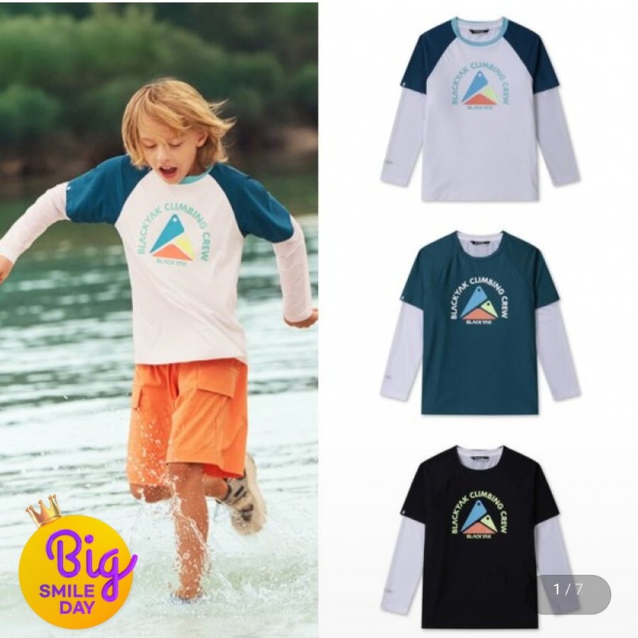 Black Yak Kids Holder Cool Layered Rash Guard 2P