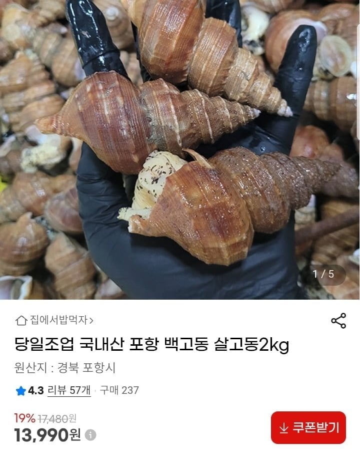Pohang Baekgo-dong Saldong nội địa 2kg