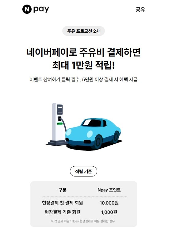 [Naver] Khuyến mãi gas Naver Pay đợt 2