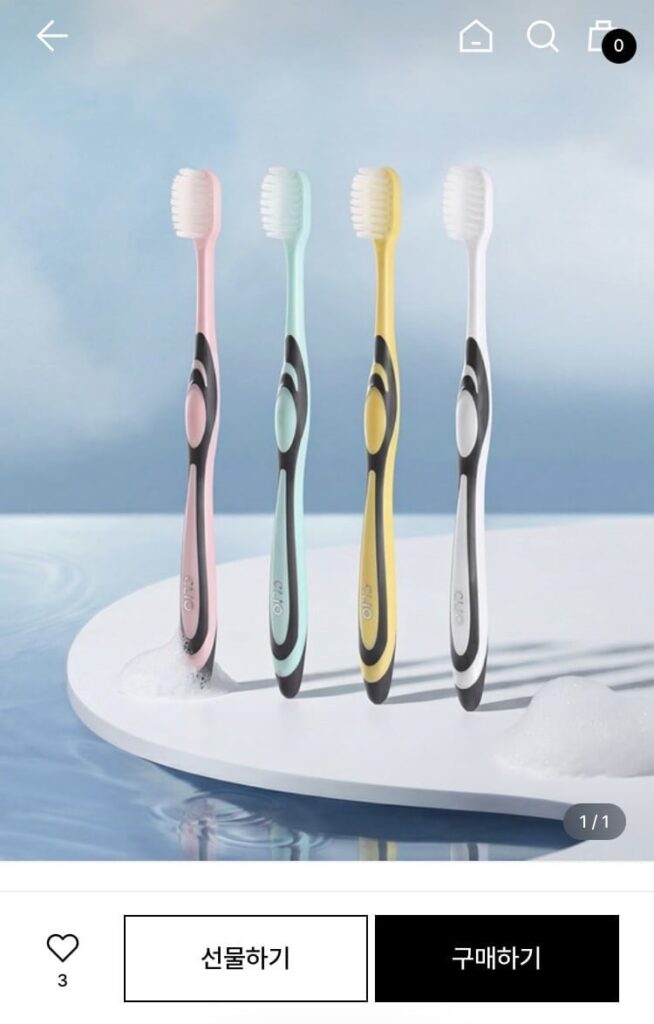 Bàn chải đánh răng siêu mịn Clio Dentimade Season 2 10 x 3