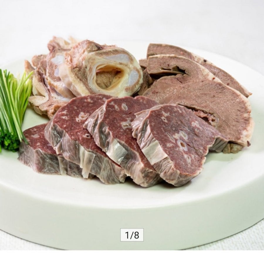 Lòng lợn nội, đau phổi, đau tim, uldae (3+1 tặng thêm) khoảng 1kg