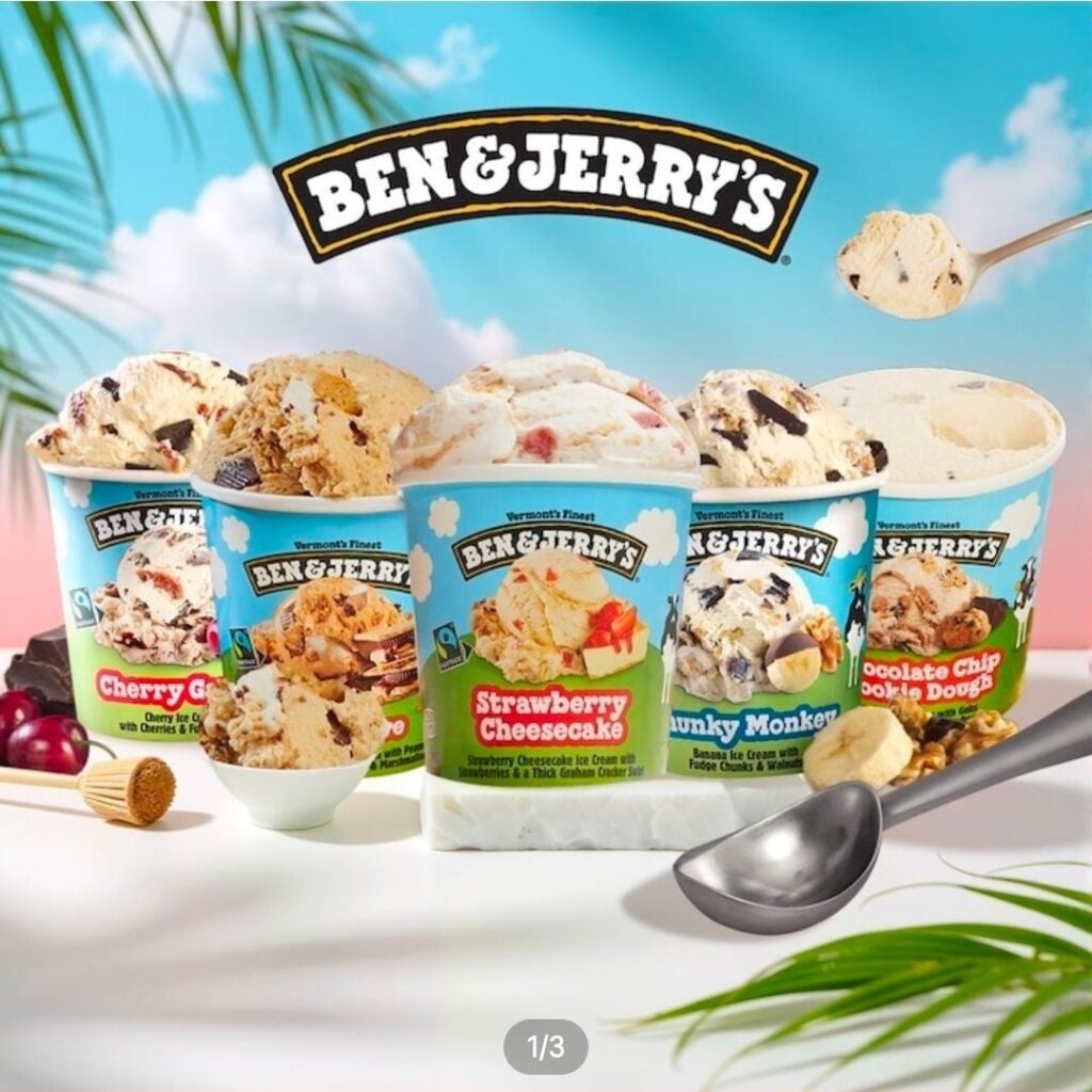 3 lít Ben & Jerry’s