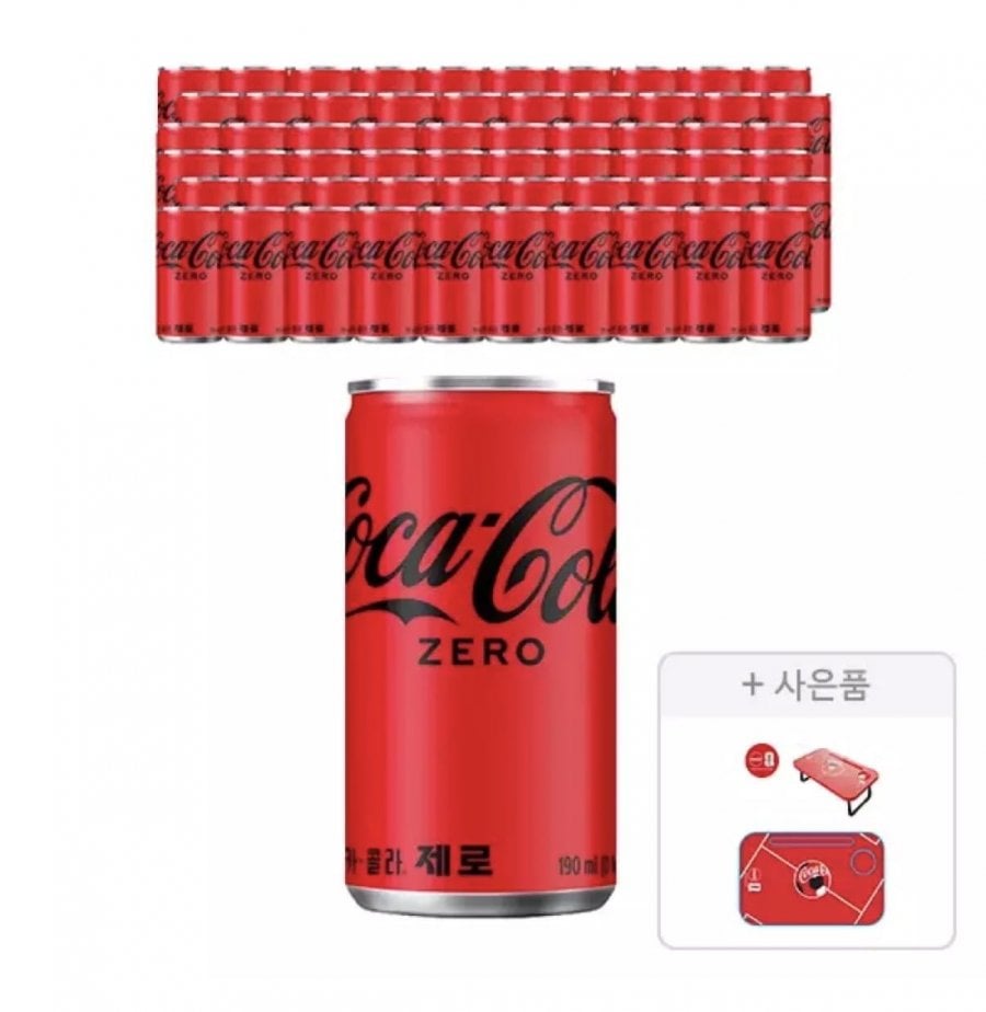 Coca-Cola Zero 190ml x 60 lon + Bàn World Cup