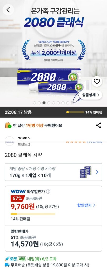 Kem đánh răng cổ điển 2080
