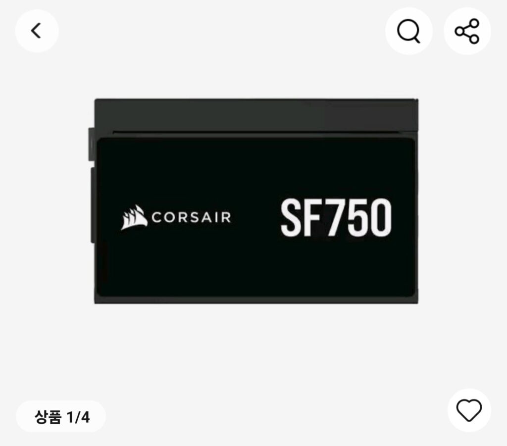 [Ali] CORSAIR SF750 ETA Bạch Kim ATX3.1 Daewon CTS