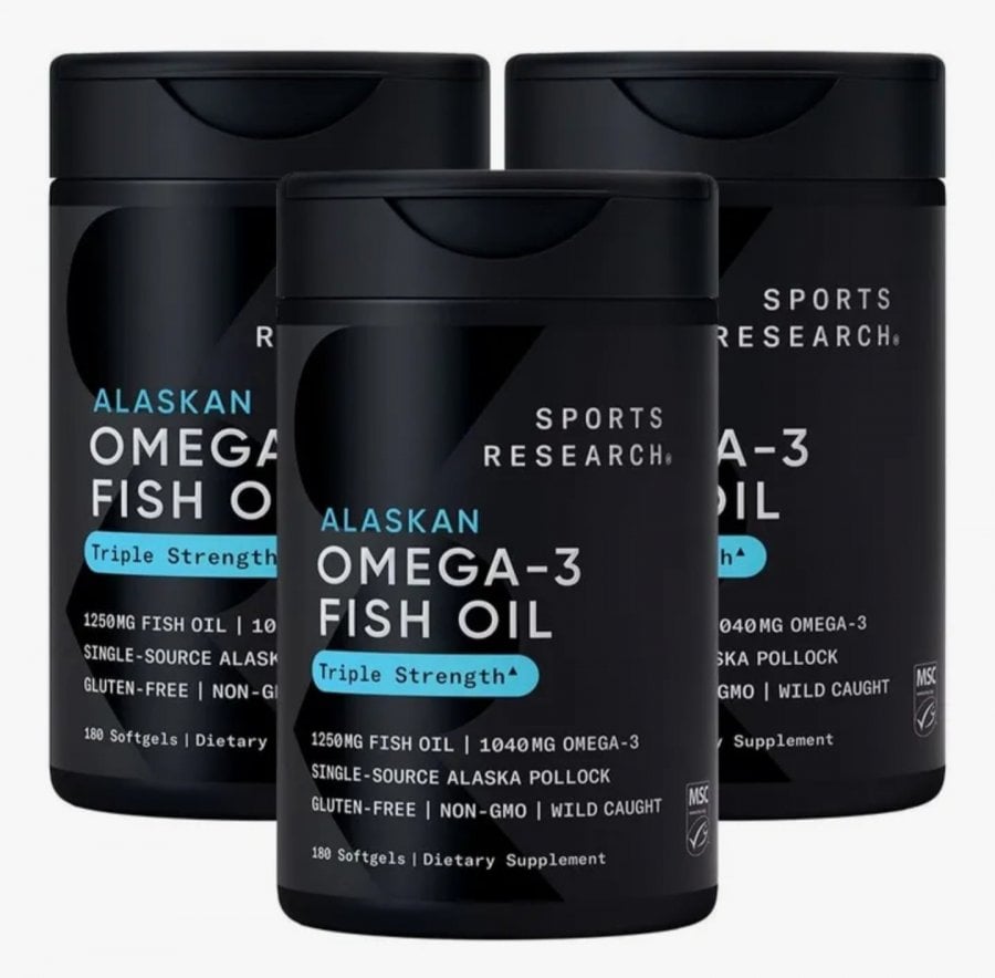 Nghiên cứu thể thao Omega 3 180 viên (3 gói)