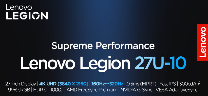 [Ali] Màn hình Lenovo (Màn hình chơi game 27 inch UHD IPS AS3 năm)