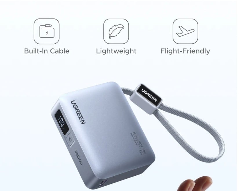 [Ali] Pin phụ UGREEN Mini 33W 10000mAh