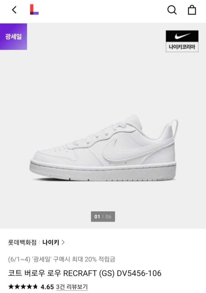 Nike Court Burrow RECRAFT (GS) DV5456-106