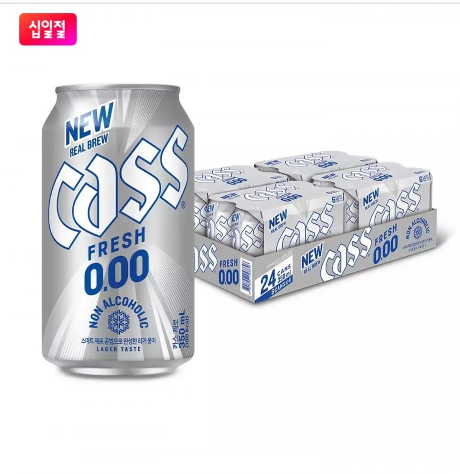 Cass 0.00 Zero 350ml 24 lon bia không cồn