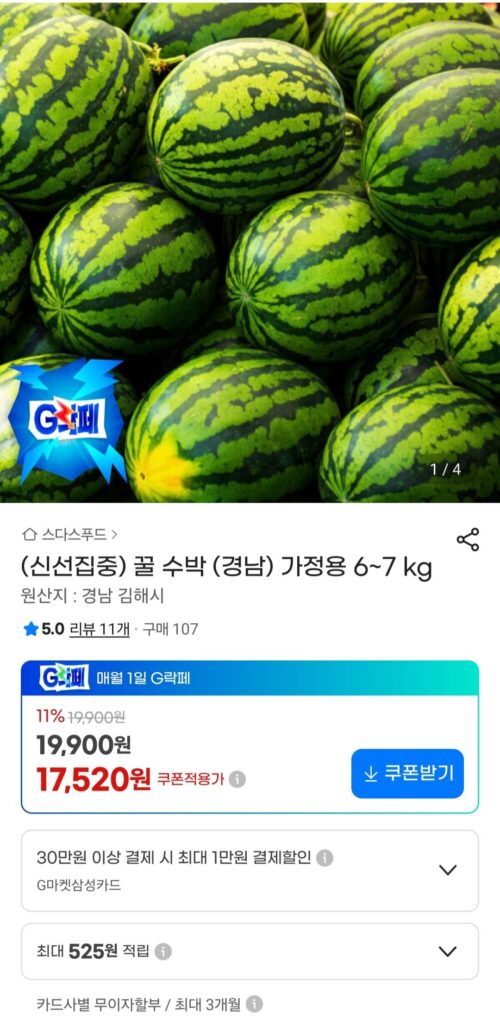 Dưa hấu hộ gia đình sử dụng 6-7 kg