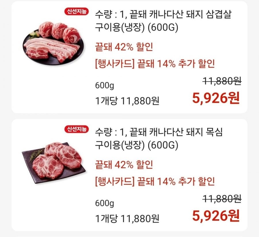 Thịt ba chỉ, cổ heo, sản phẩm Canada 600g