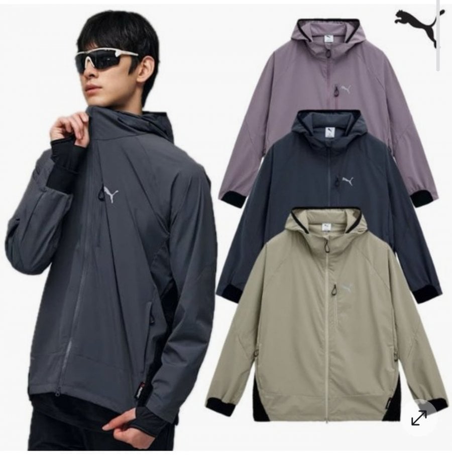 Áo khoác gió chạy bộ Puma Polartec dành cho nam
