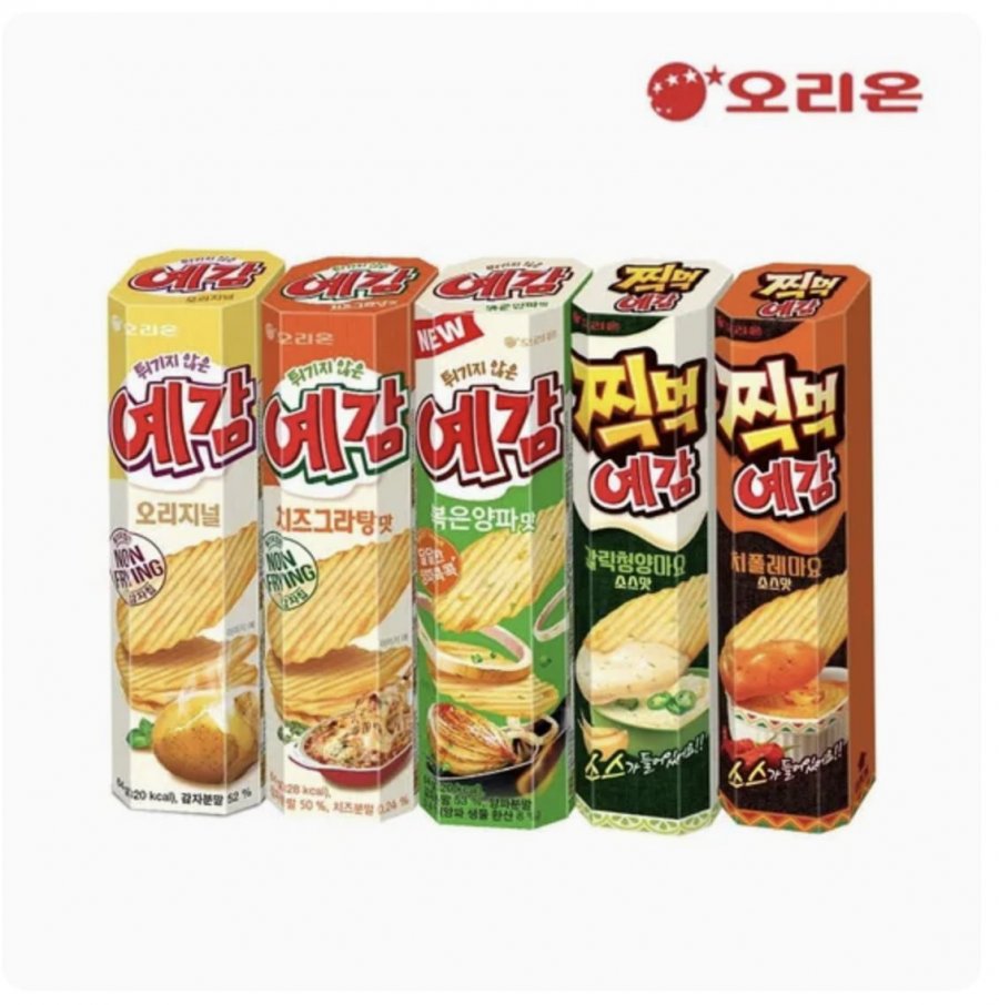 5 loại Orion Yegam (2 nguyên bản + phô mai 2 + xào 2 + tỏi cheongyang 2 + chipotle mayo 2)