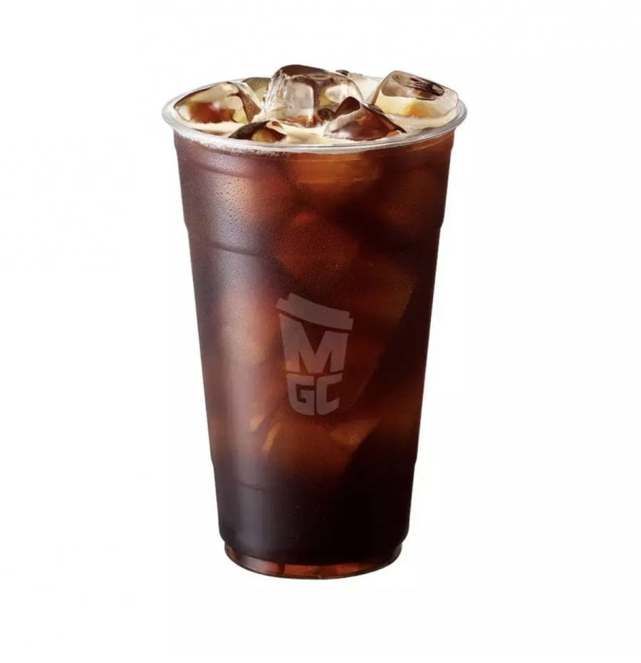Cà phê Mega MGC Americano đá, Parfait gelato đậu đỏ