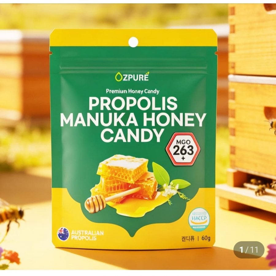 Keo Ong Mật Ong Manuka Kẹo Mật Ong Manuka 60g 1 Cái