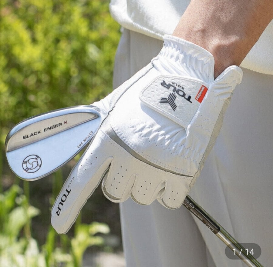 Găng tay golf Cabretta nửa da cừu 1+1