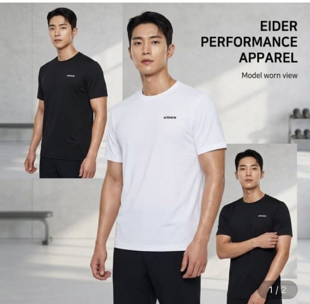 [Gmarket] Áo thun tròn tay ngắn có chức năng dành cho nam của Eider (3 chiếc) 31.300 won