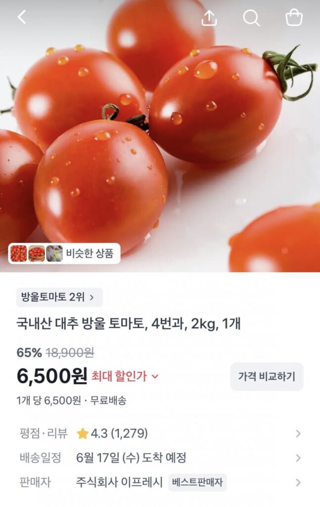 Cà chua bi táo tàu nội địa số 4 và 2kg