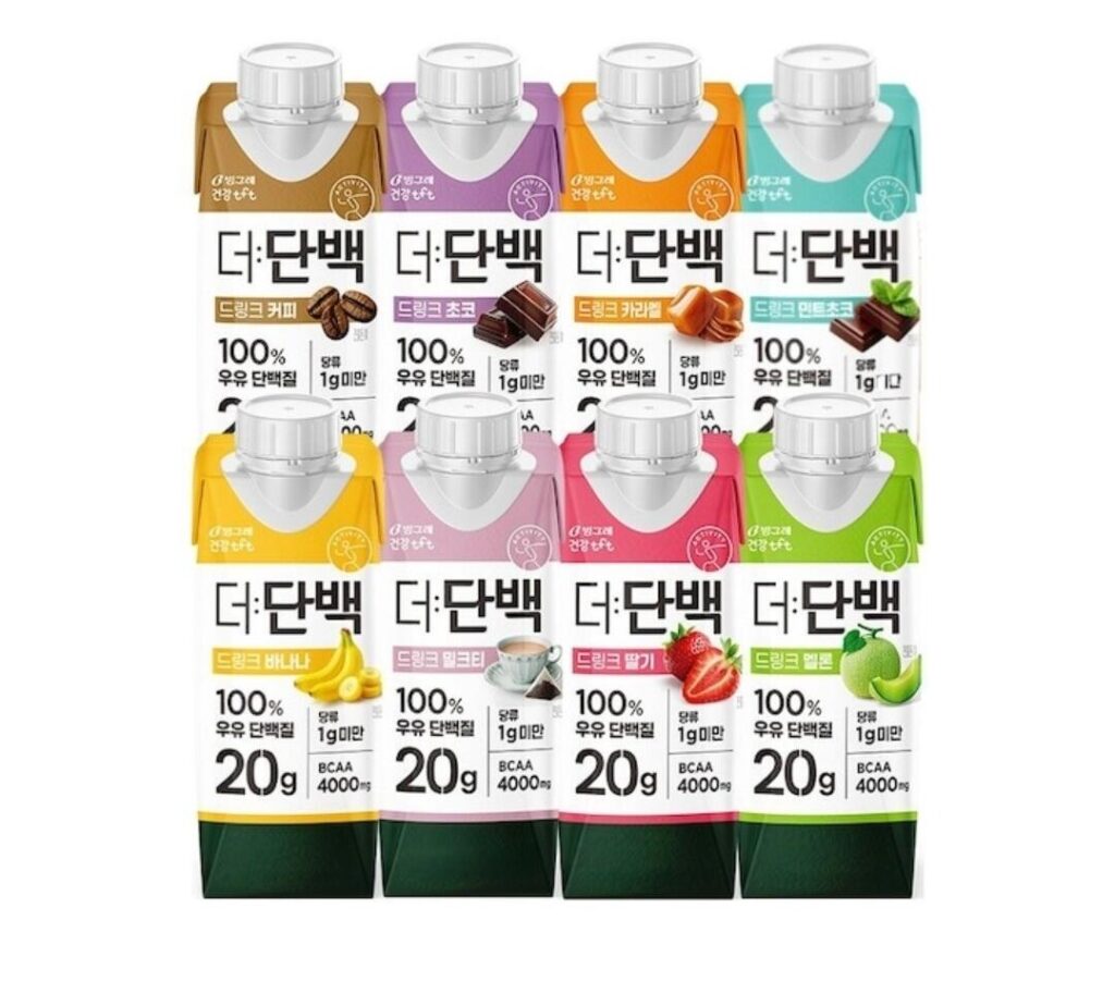 Binggrae The Protein 8 loại 18 gói + 18 gói tùy chọn
