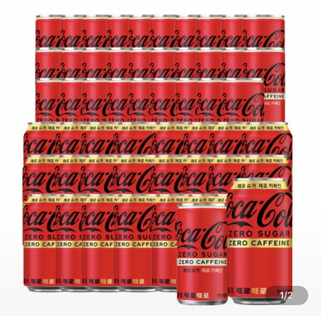 Coca-Cola Zero Zero 190ml 30 lon + Coca-Cola Zero Zero 350ml 24 lon