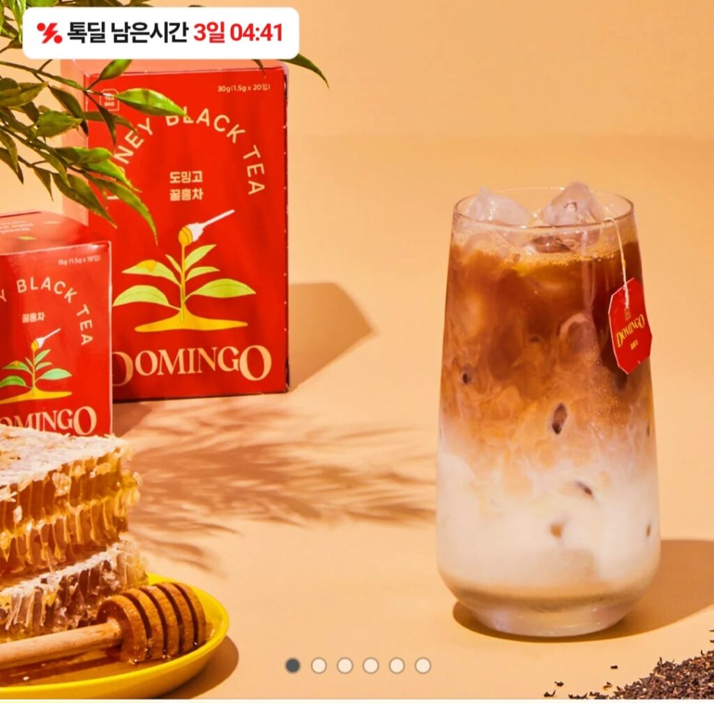 [Loại khác] Trà đen mật ong Domingo 40 túi trà (9.900 KRW/miễn phí vận chuyển)