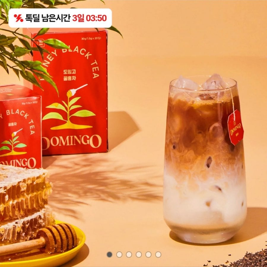 Trà đen mật ong/mật ong hoa cúc Domingo 20 túi trà