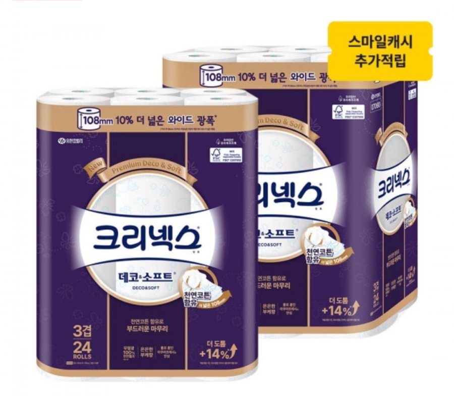 Kleenex 3 lớp Deco&Soft Wide 33M