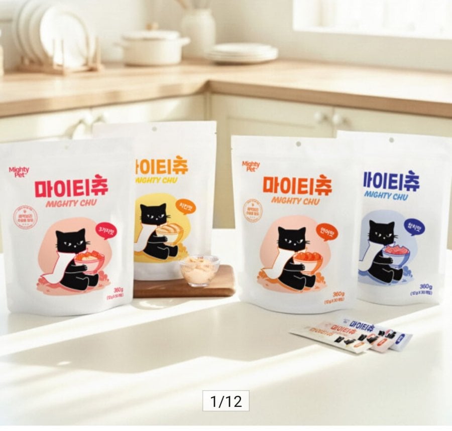 Snack nhai mèo có thể bóp được Mighty Chew 30EA 2+1 (Tổng cộng 90EA)