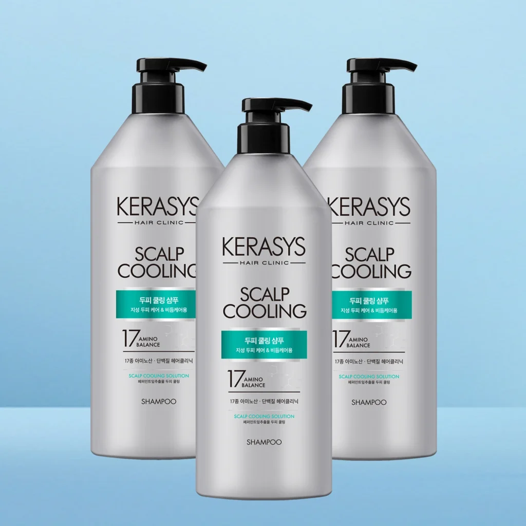 Dầu gội làm mát da đầu Kerasys Scalp, 980ml, 3 chiếc