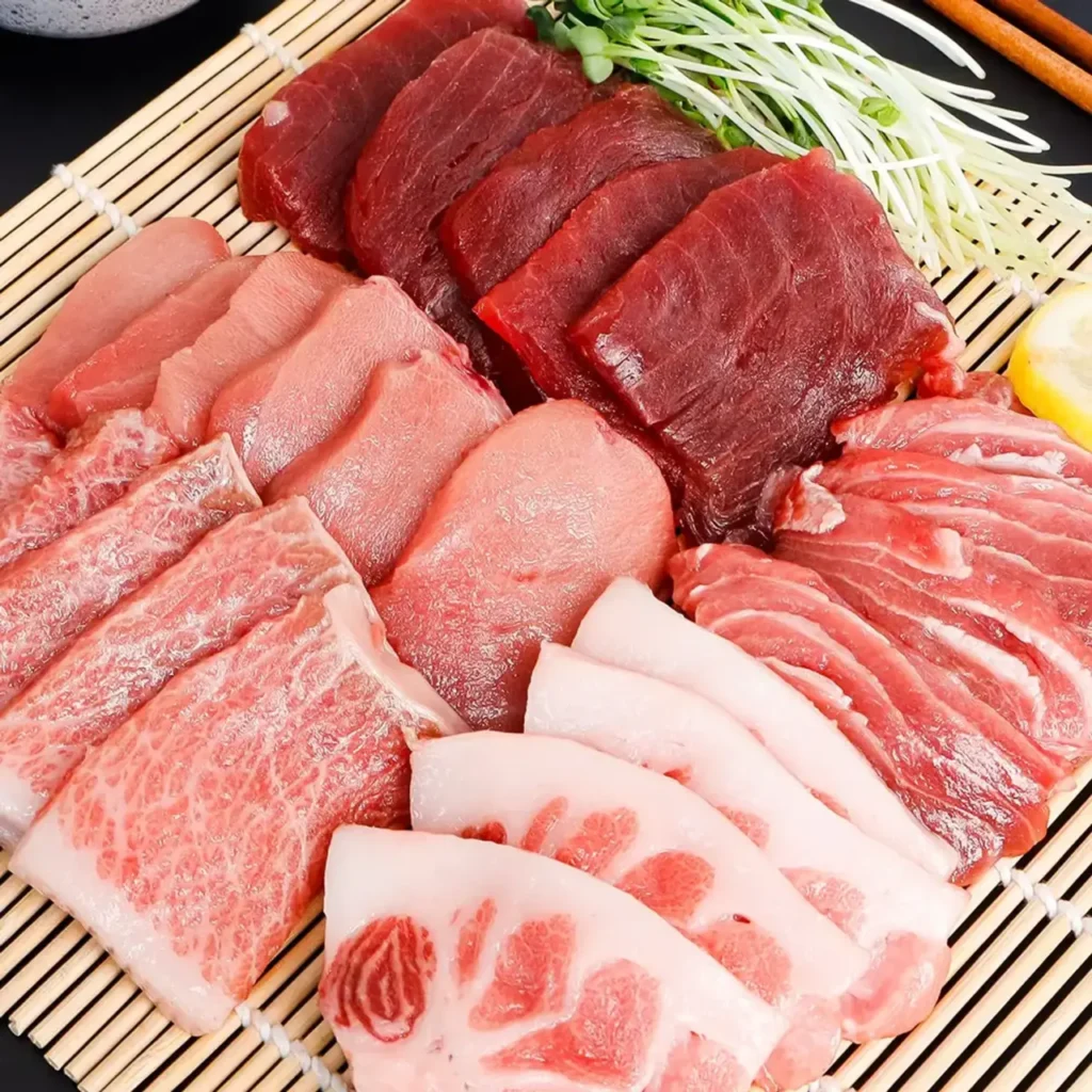 Các loại phi lê cá ngừ vây xanh nội địa