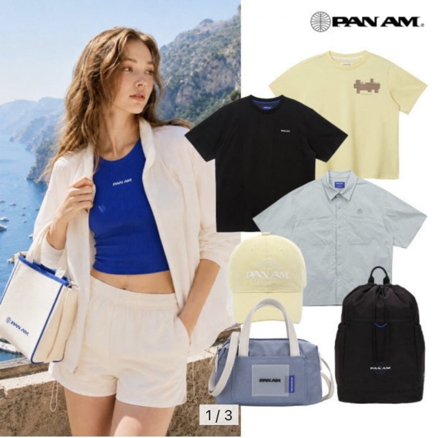 Pan Am tay ngắn, quần short, mũ túi 269 loại