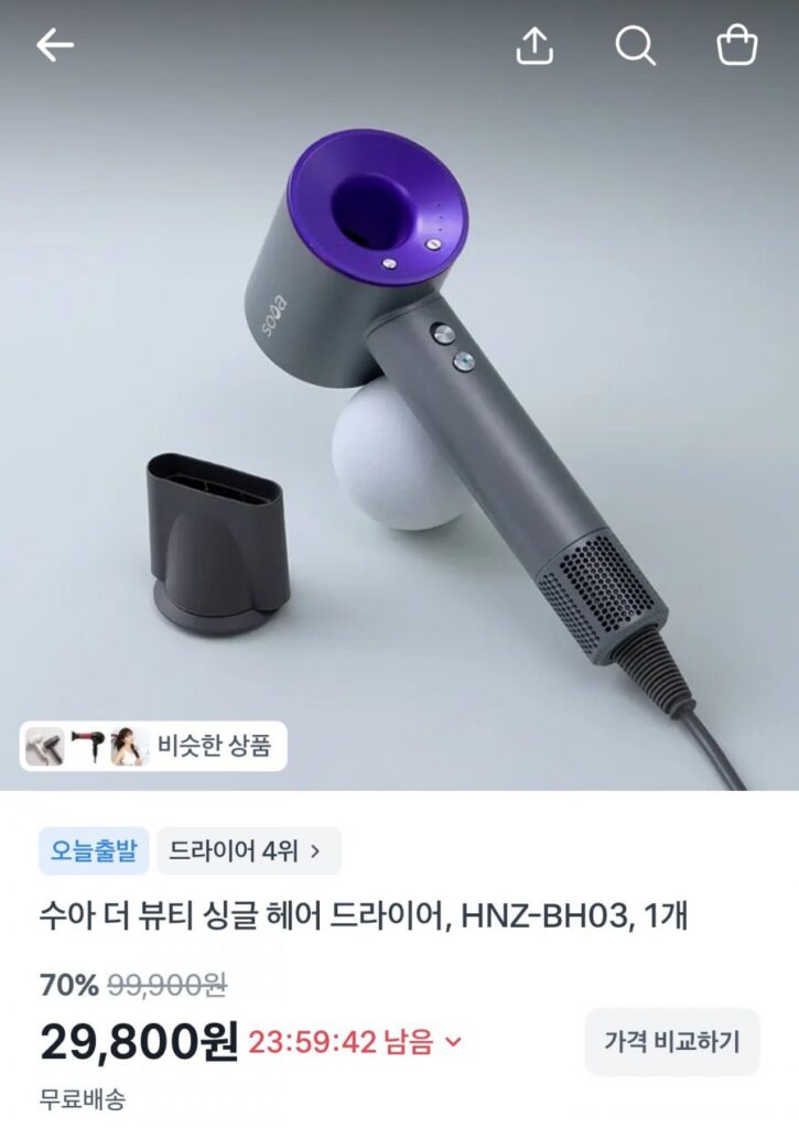 Máy sấy tóc đơn Sua The Beauty HNZ-BH03