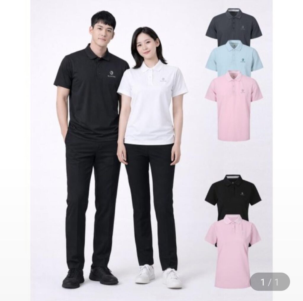 Áo thun cổ ngắn tay màu đen Yak Ice