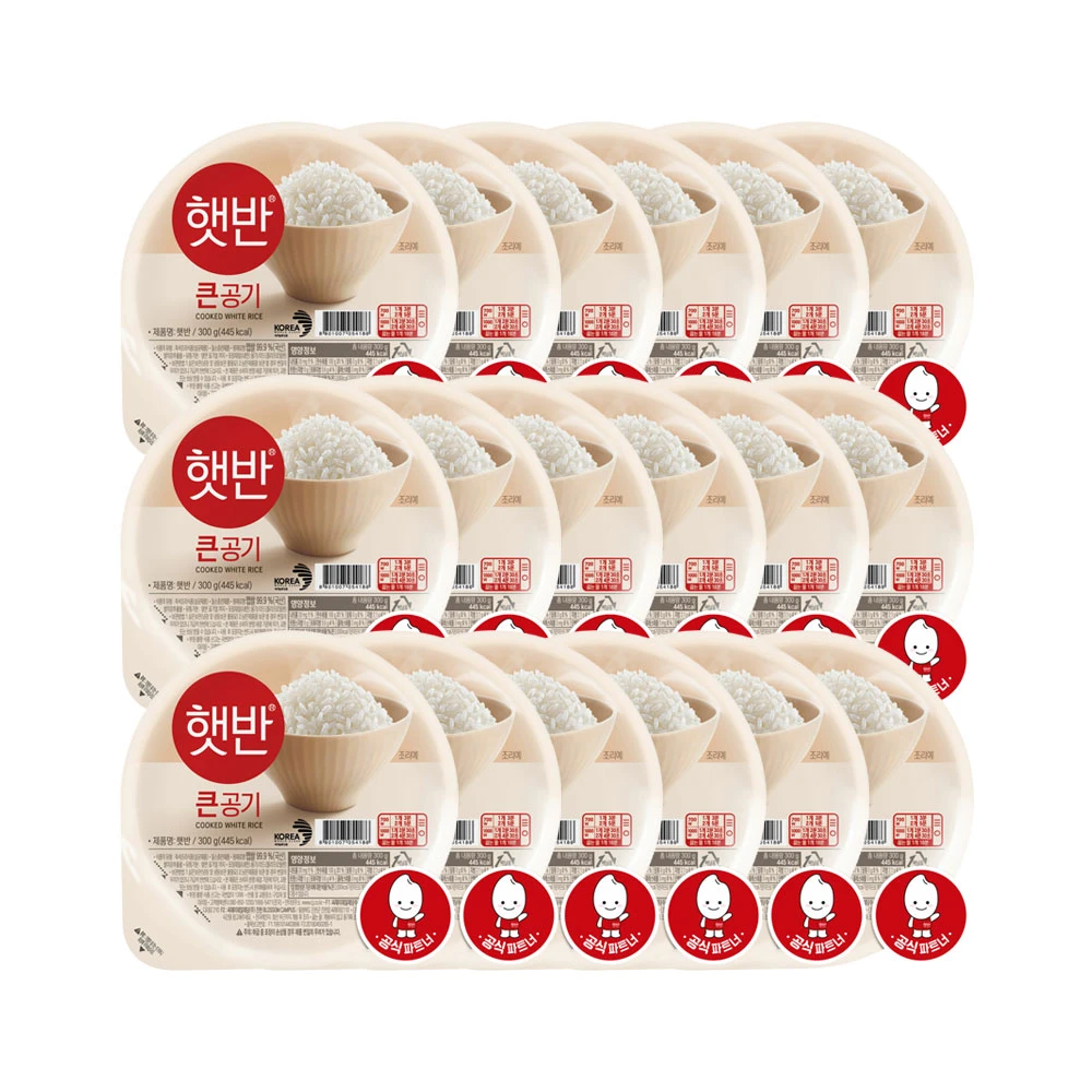 CJ CheilJedang Hetbahn Cơm Trắng Bát Lớn, 300g, 18 miếng