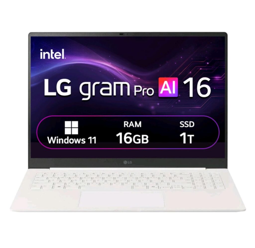 [Panther Lake] Máy tính xách tay OLED LG 2026 Gram Pro AI 16 chạy Windows