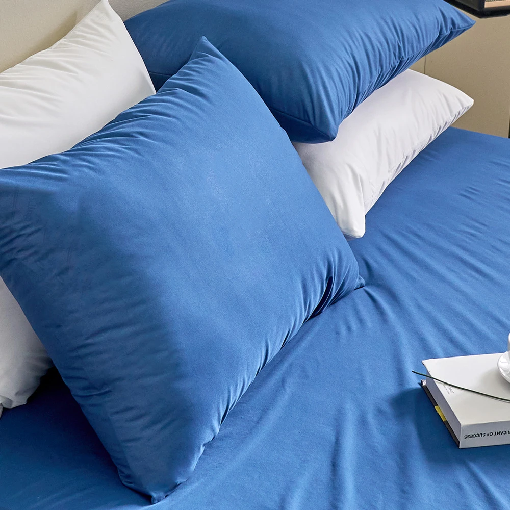 Bene Bedding vỏ gối mềm chống thấm nước loại dây kéo, màu xanh biển, 1 tấm, 50x70cm