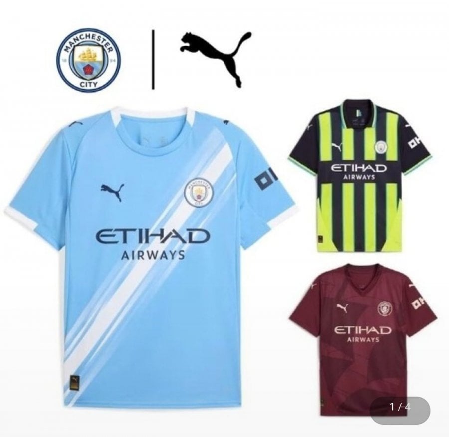 Áo bóng đá Puma Manchester City Home Jersey Bản sao áo đấu MCFC ngắn tay của Manchester City