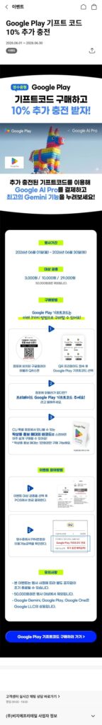 Phụ phí 10% cho thẻ quà tặng Google