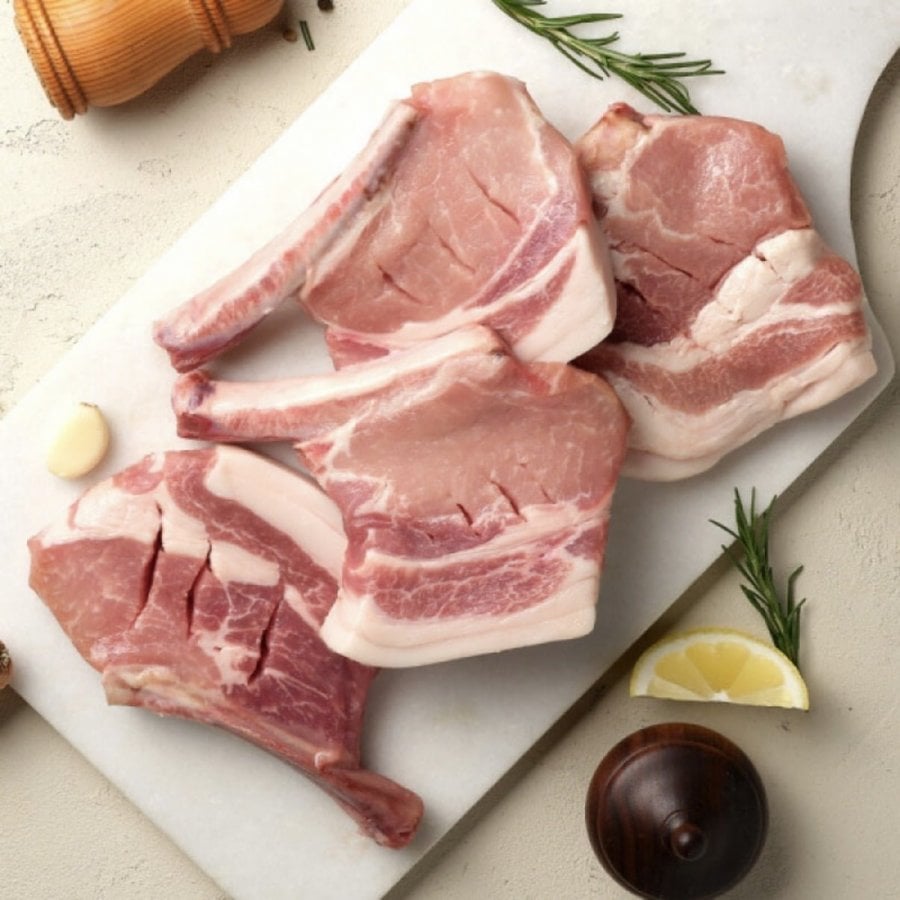 Thịt heo bít tết một miếng 150g x 4 gói