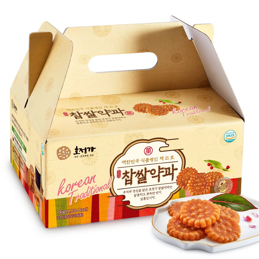 Thuốc gạo nếp Hojeongga, 1kg, khoảng 25~30 miếng, 1 hộp