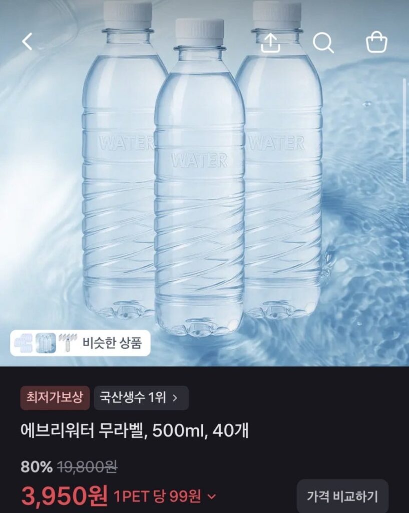 Nước đóng chai Everywater 500ml x 40