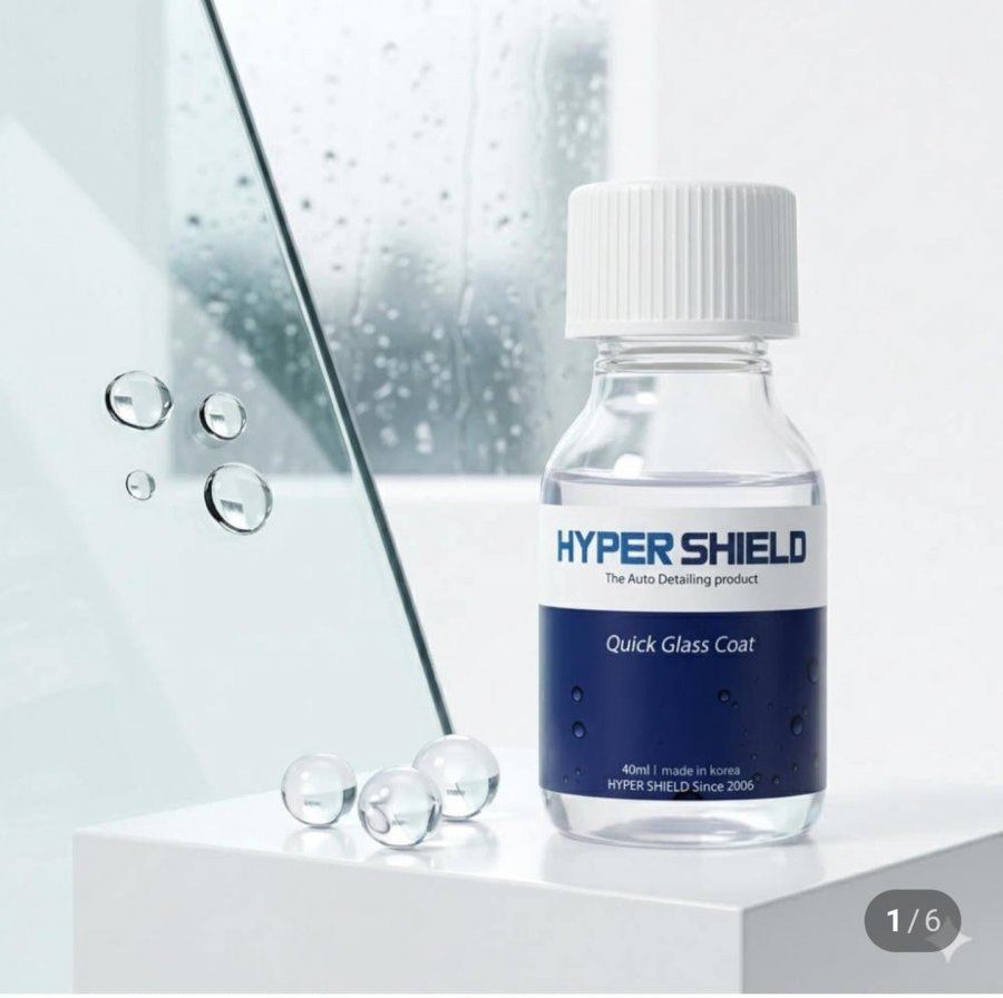 Sơn chống thấm nước kính ô tô HyperShield + Tẩy màng dầu